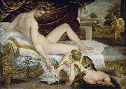 Lambert Sustris Venus and Love oil painting on canvas